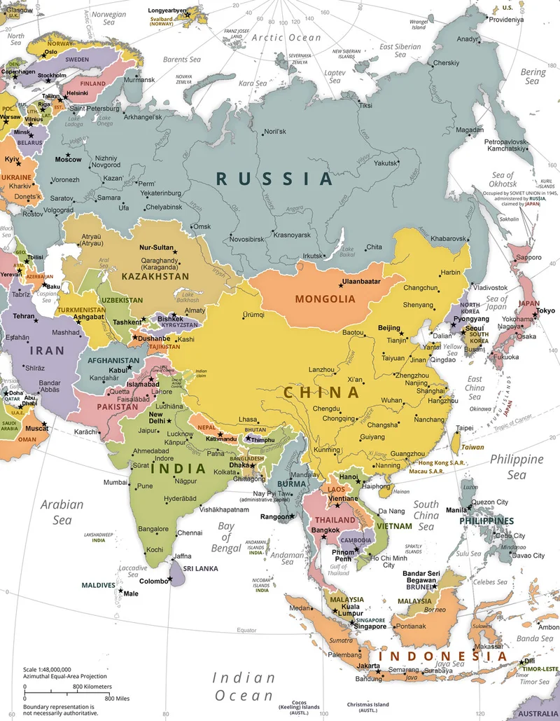 Asia: Its Regions, Countries, & Why Your Mental Map is Wrong